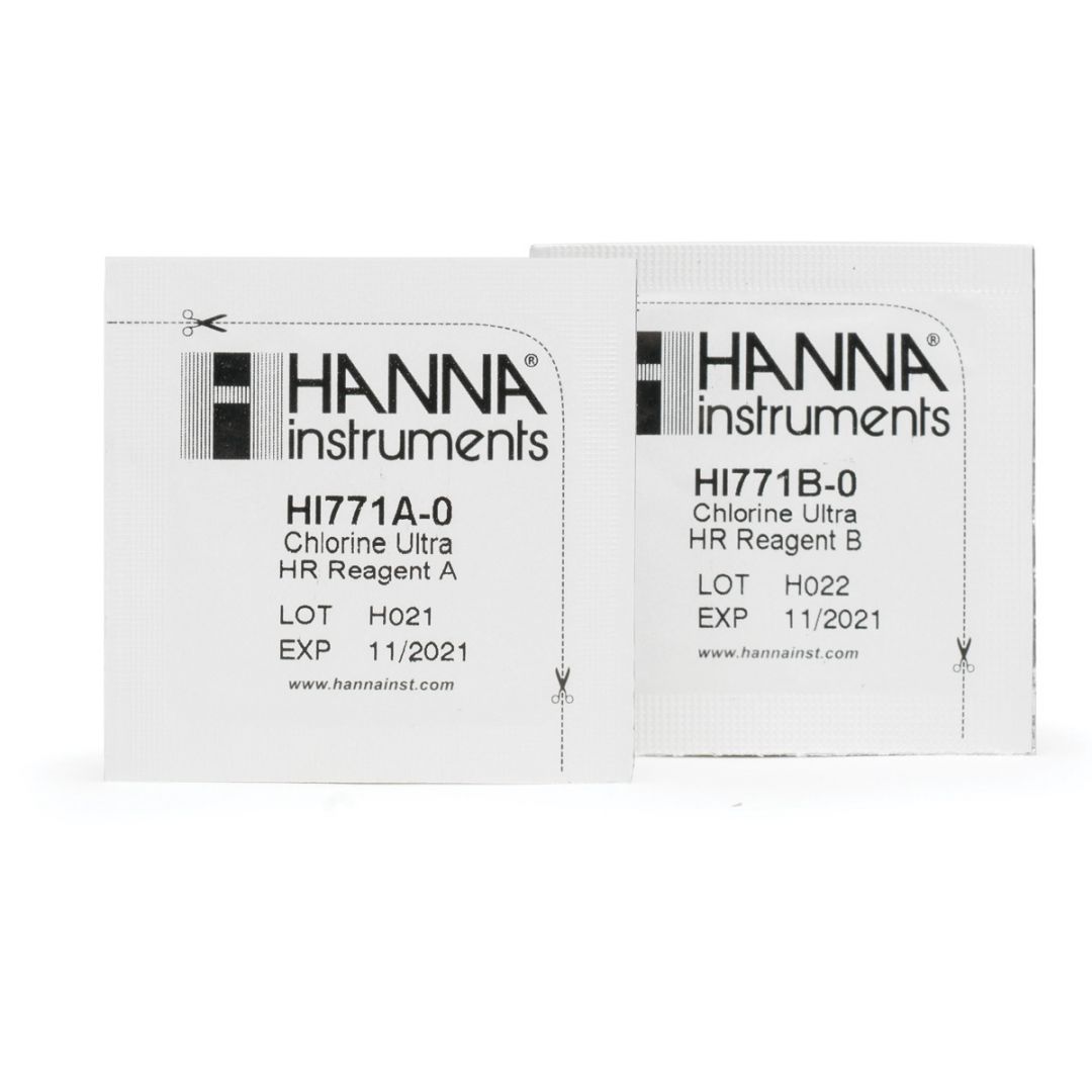 HI771-25 Reagencie na chlór, ultra vysoký rozsah, 25 testov