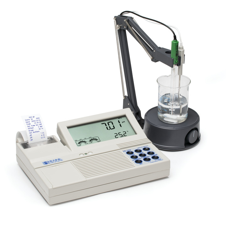 HI122-02 Stolný merač pH/ORP/°C so vstavanou tlačiarňou