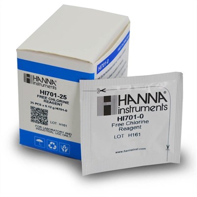 HI701-25 Reagencie na voľný chlór, 25 testov