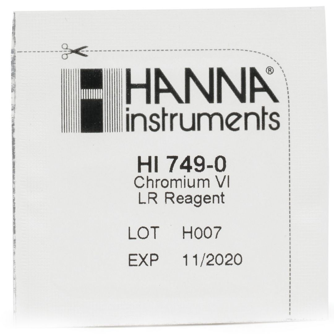 HI749-25 Reagencie na chróm VI, nízky rozsah, 25 testov