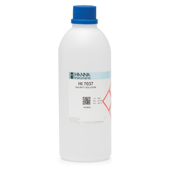 HI7037L Štandardný roztok na salinitu (100 % NaCl), 500 ml