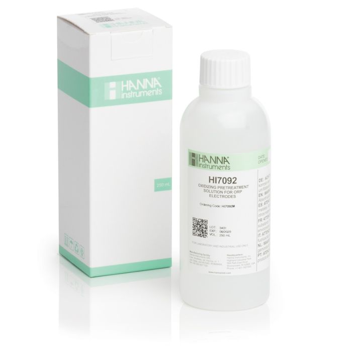 HI7092M Oxidačný roztok predúpravy pre ORP elektródy, 250 ml