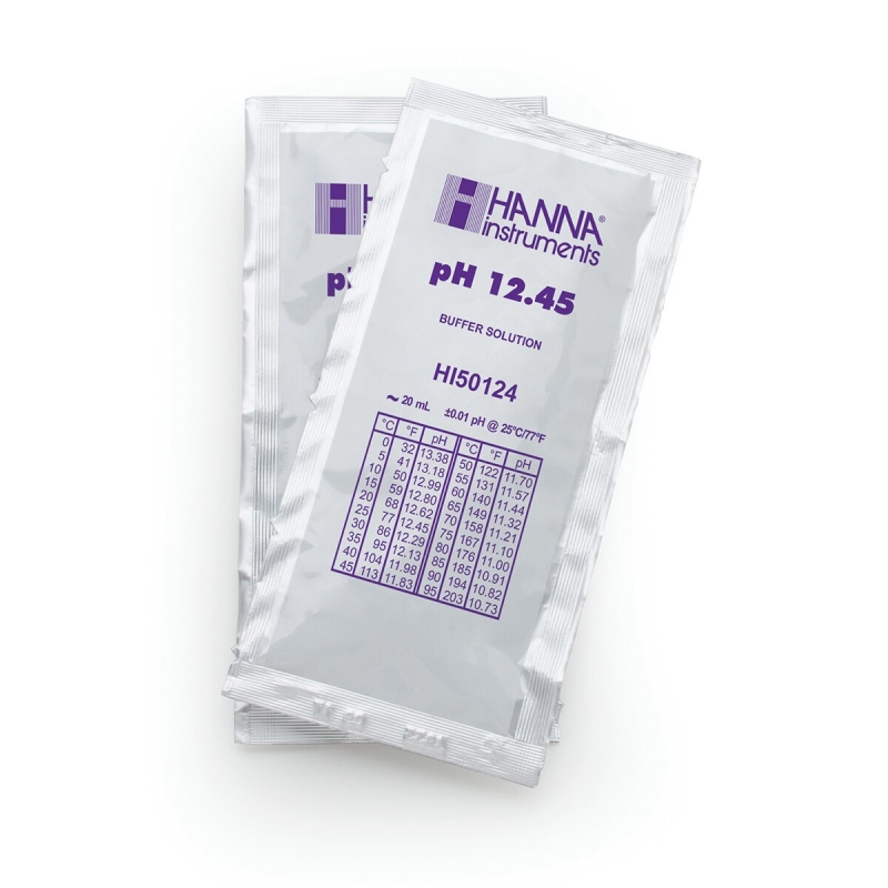 HI50124 Kalibračný roztok pH 12,45 s certifikátom, 20 ml