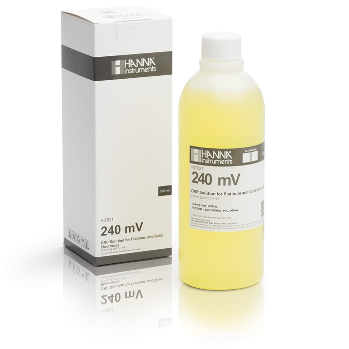 HI7021L Testovací roztok ORP 240 mV pre platinové a zlaté elektródy, 500 ml