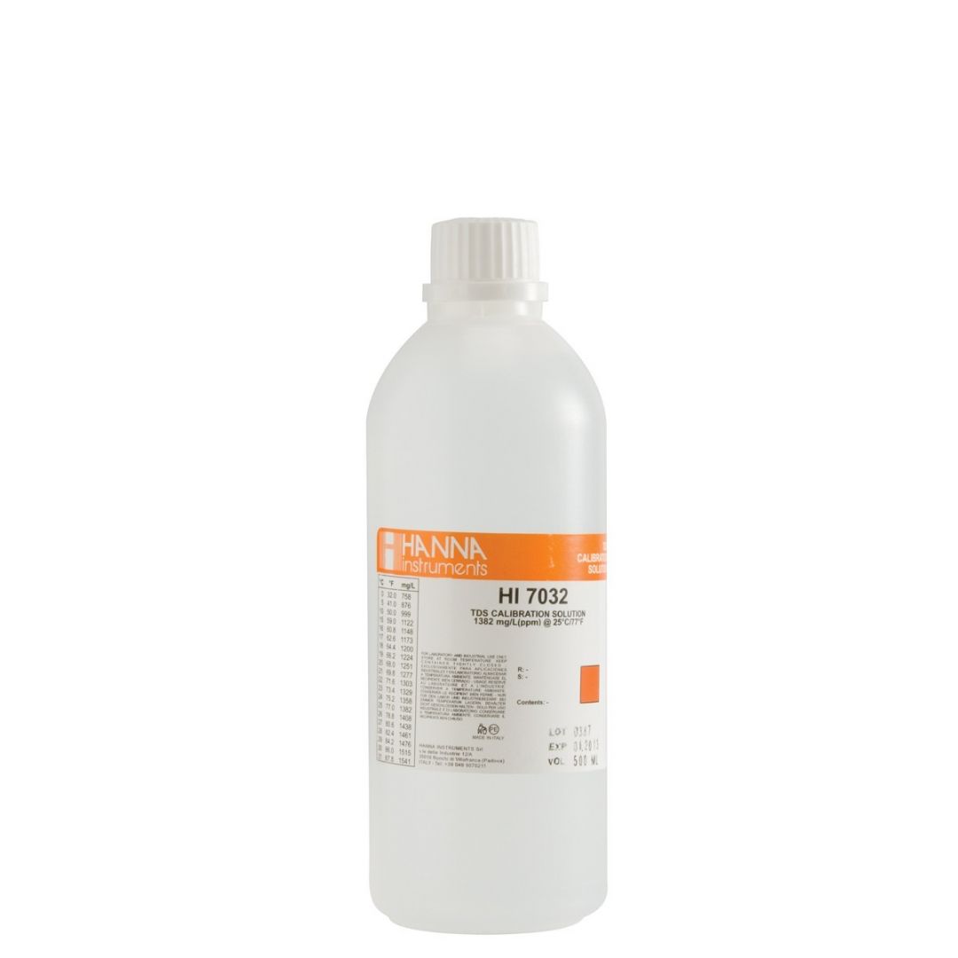 HI7032L Kalibračný roztok TDS 1382 mg/l (ppm), 500 ml