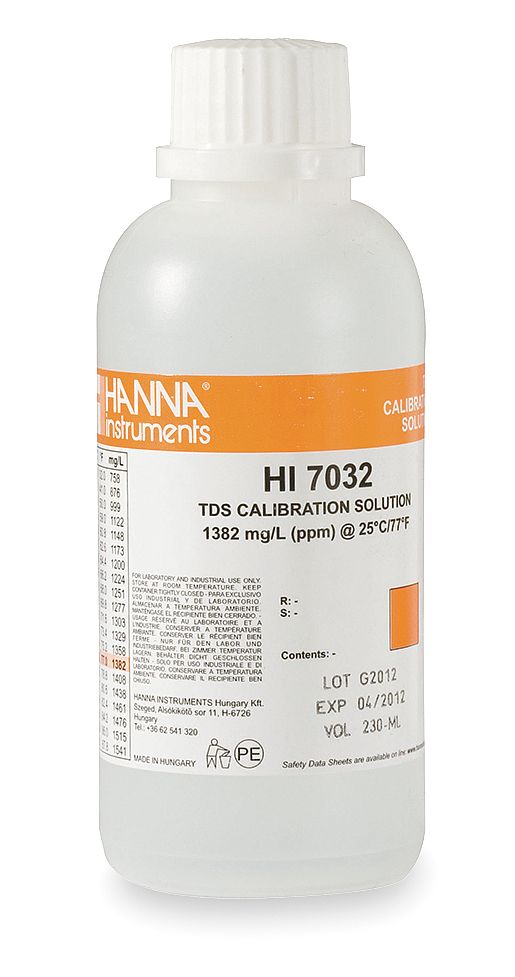 HI7032M Kalibračný roztok TDS 1382 mg/l (ppm), 230 ml
