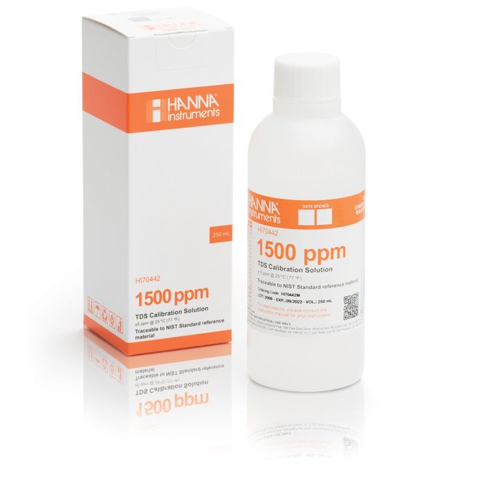 HI70442L Kalibračný roztok TDS 1500 mg/l (ppm), 500 ml
