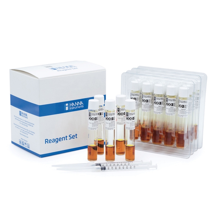 HI93754B-25 Reagenčná sada na chemickú spotrebu kyslíka, stredný rozsah, metóda EPA, 25 testov